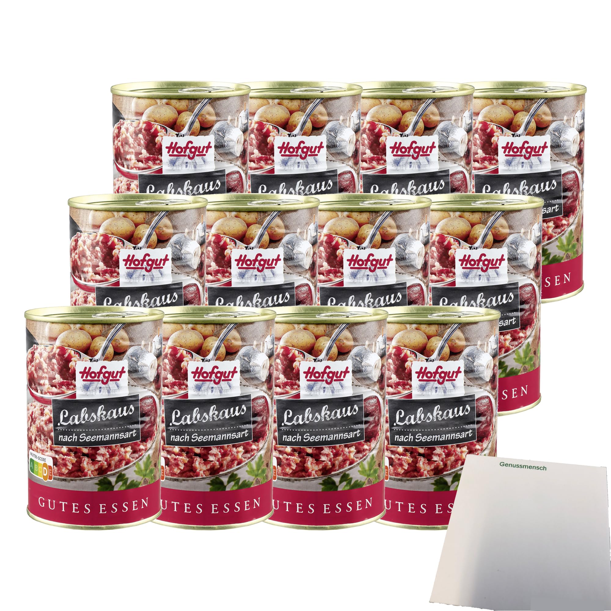 usy Bundle für Hofgut Labskaus 35% Rindfleisch VPE (12x400g Dose) + usy Block