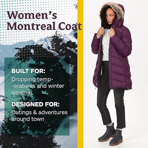 Miniatura 9 de Marmot Montreal - Abrigo hasta la rodilla para mujer, acolchado