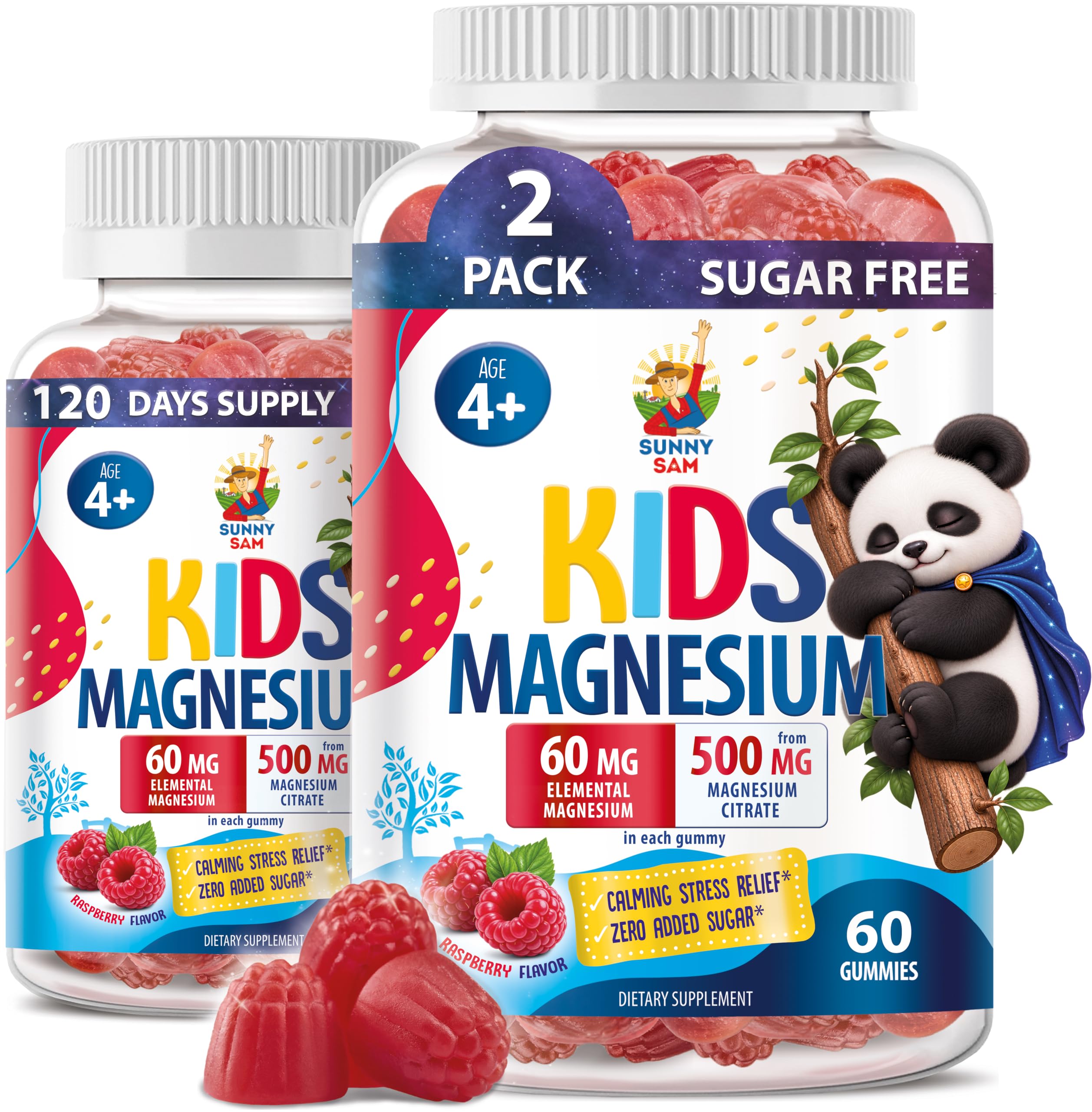 Sugar-Free Magnesium Gummies for Kids & Teens – 500mg Magnesium Citrate – Chewable Supplement for Calm, Mood & Nighttime Wind-Down – 90-Day Supply — Amazon image 10