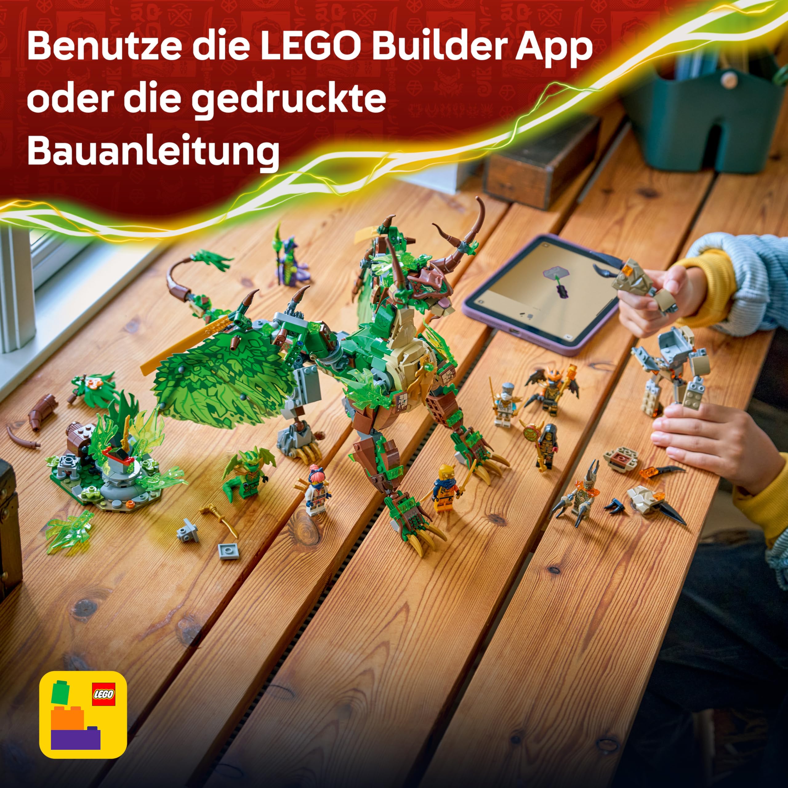 LEGO NINJAGO Der Drache des Lebens - Ninja Spielzeug mit Drachenfigur, Mini Monster Mech, 8 Minifiguren und Schwertern - Kreatives Geschenk für Jungen und Mädchen ab 8 Jahren und Fans - 71859