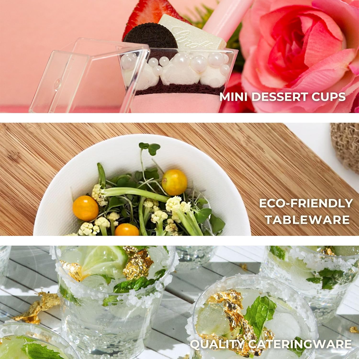 1000 Pack Tiny Sugarcane Tear Spoon White Mini Eco-Friendly Tear Drop Serving Tray Disposable Plates Mini Appetizer Plates Sustainable Eco-Friendly Catering Supplies for Weddings CMJJ