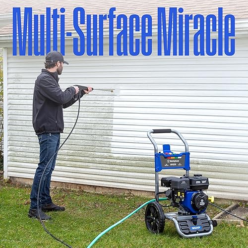 Miniatura 4 de Westinghouse WPX3200 - Lavadora de presión a gas, 3200 PSI y 2.5 Max GPM, tanque de jabón a bordo, pistola de pulverización y varilla, juego de 5