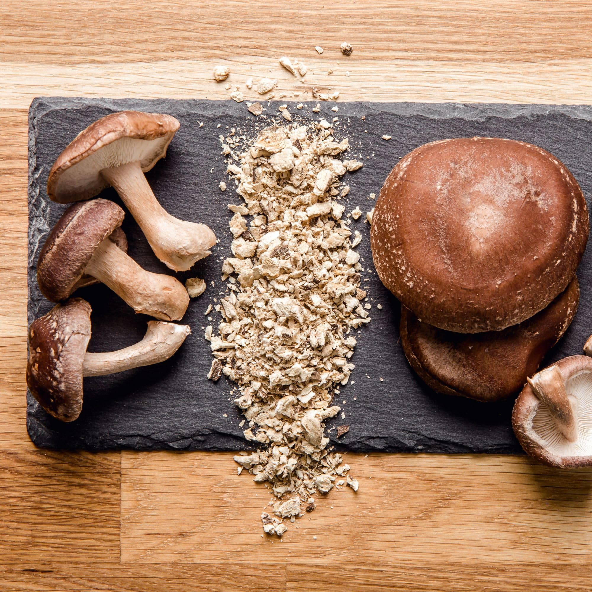 Shiitake BIO en Poudre 250g, Champignon Shiitake Séchés Moulus pour la Cuisine