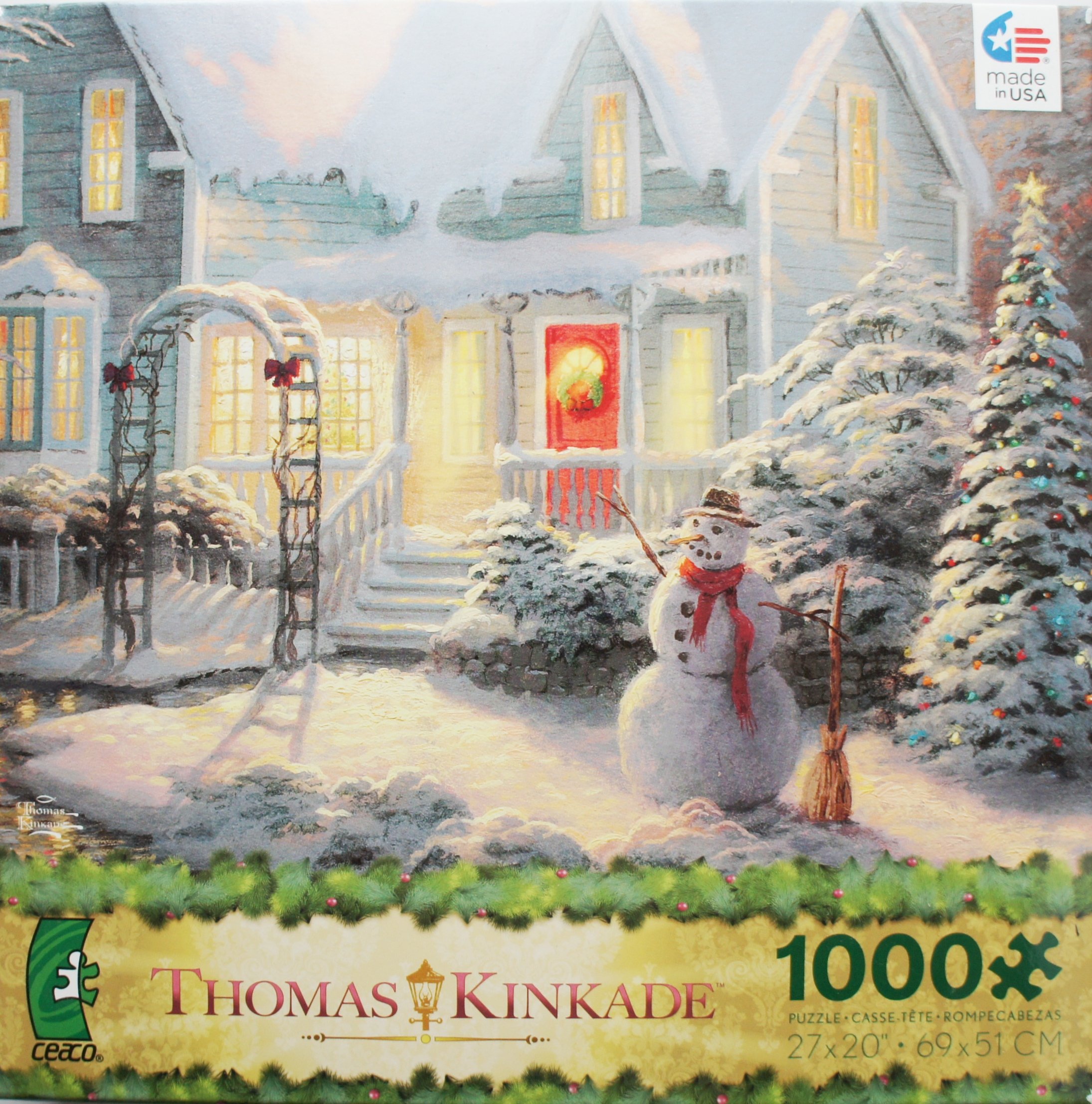 Holiday Blessings 1000 Piece Jigsaw Puzzle Made in USA Puzzle