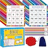 SpriteGru Multiplication & Division Bingo Game, 480 Math Problems, 2 Educational Math Board Game for Kindergarten and Preschool Kids 4-8, Perfect for Classroom & at Home (Up to 25 Players)