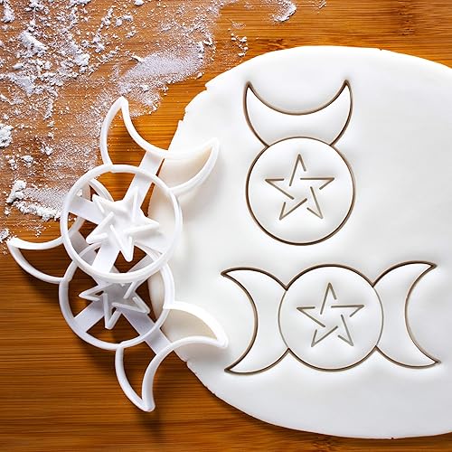 Miniatura 2 de Juego de 2 cortadores de galletas - Triple Diosa y Dios cornudo, 2 piezas - Bakerlogy