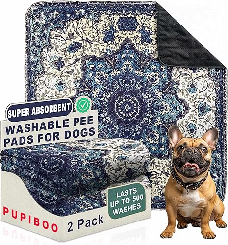 Miniatura 1 de Almohadillas lavables para orina para perros  Almohadillas de entrenamiento reutilizables súper absorbentes  100% impermeables, a prueba de fugas y