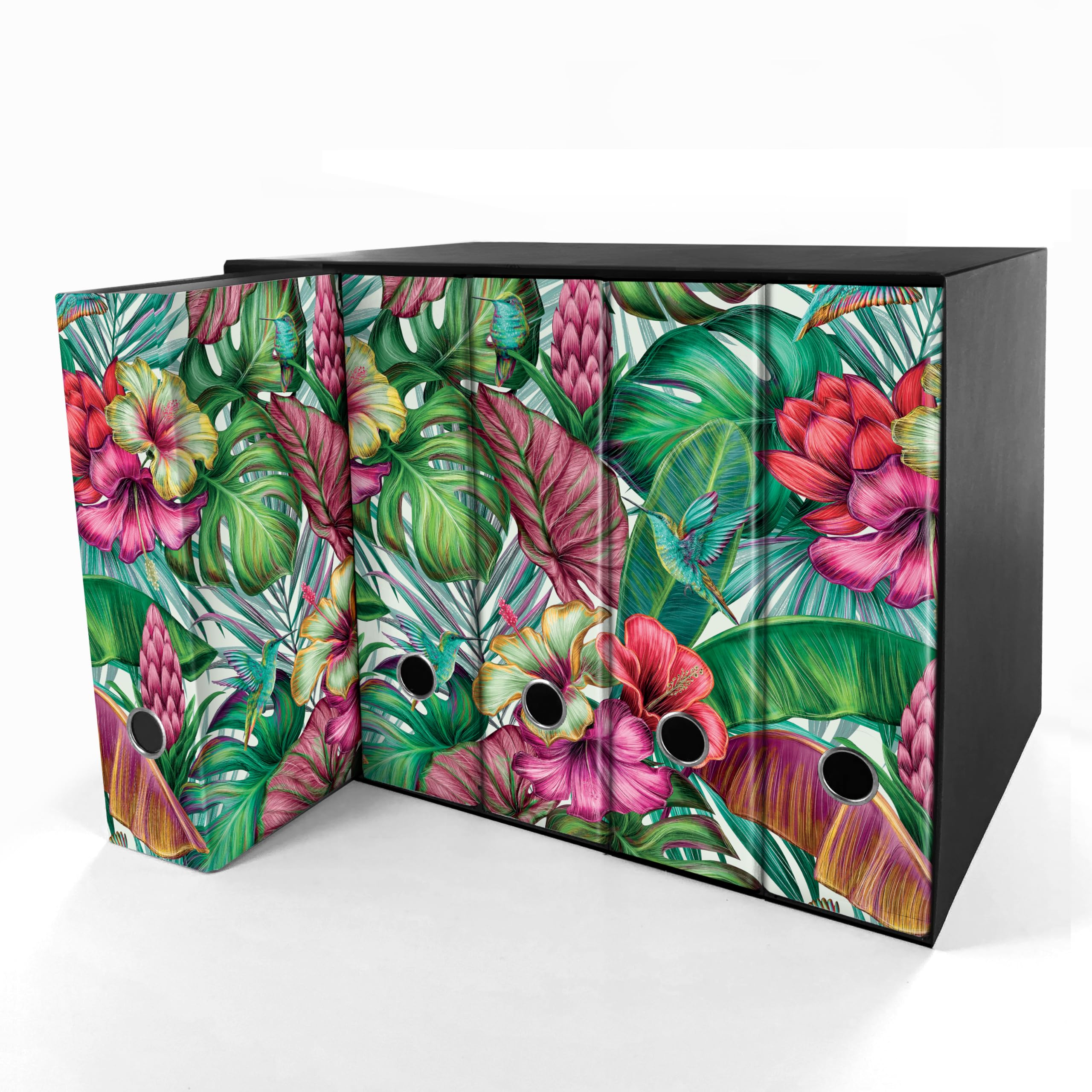Set da 5 raccoglitori ad anelli - PRIMAVERA (H34 cm con 4 anelli)