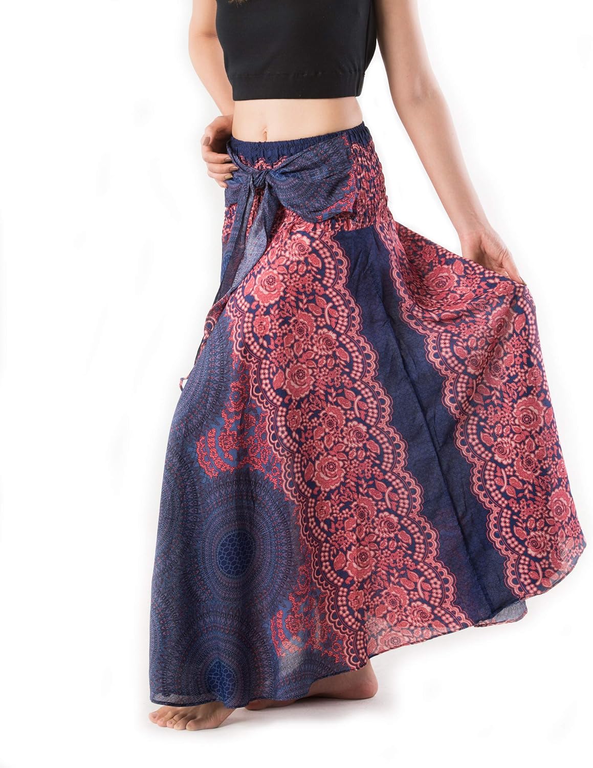 Banjamath® Women's Long Bohemian Style Gypsy Boho Hippie Skirt - Image 4