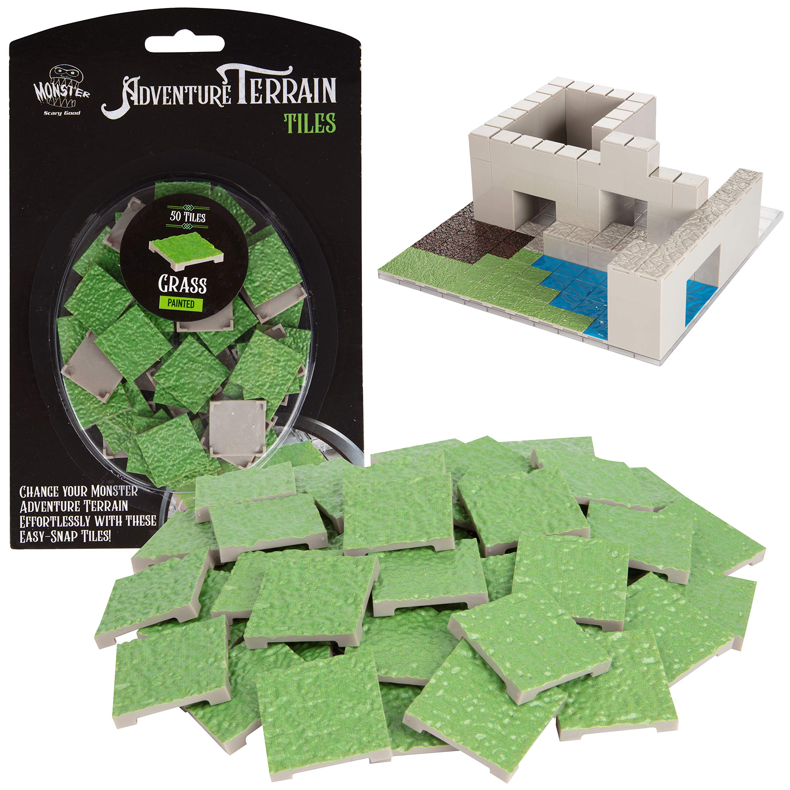 Amazon.com: Monster Adventure Terrain 50pc Hand-Painted Grass Tile