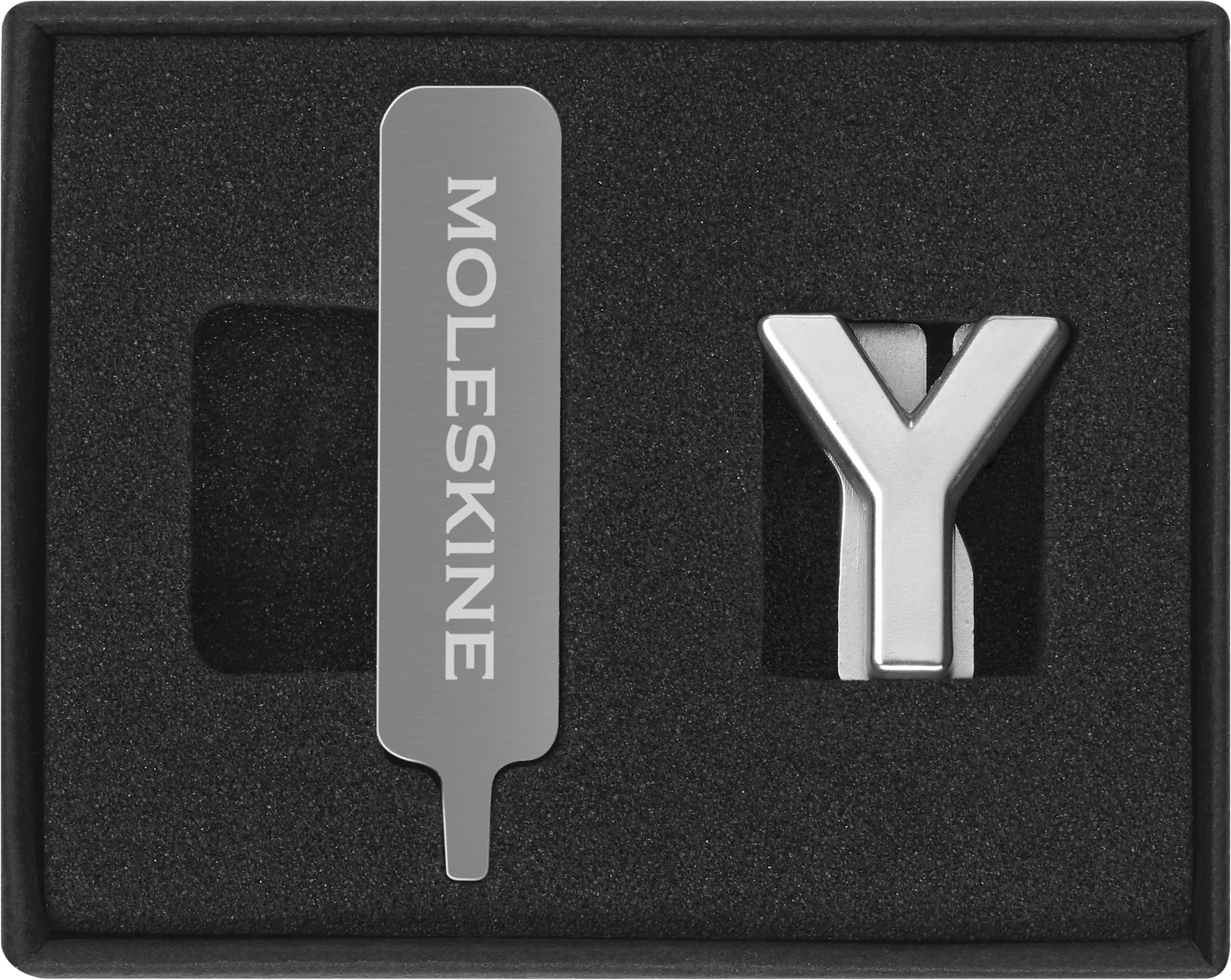 Moleskine Pin for Notebook or Planner Letter Y, Letter Pin, Customize The Elastic Closure, Special Customized Gift, Colour Silver
