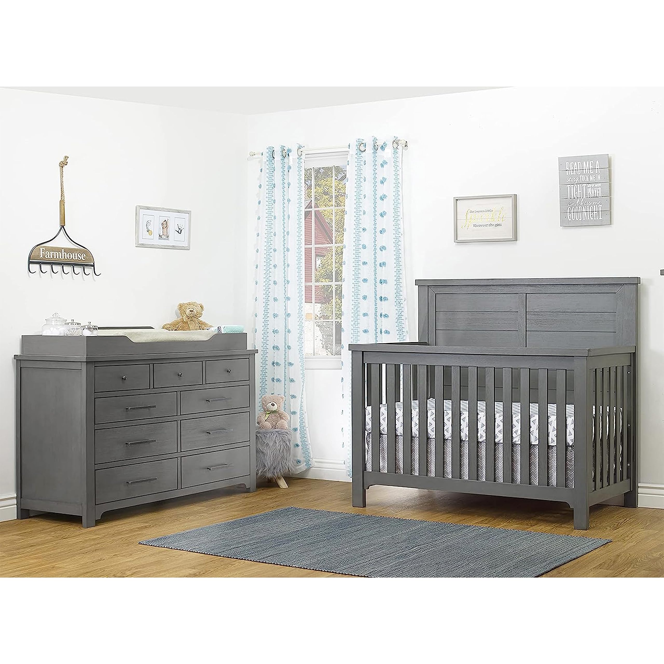 Amazon.com : Sorelle Furniture Changing Table Topper for Dresser, Dressing  and Diaper Changing Solution for Baby Dresser, Nursery Furniture-Stone Gray  : Baby