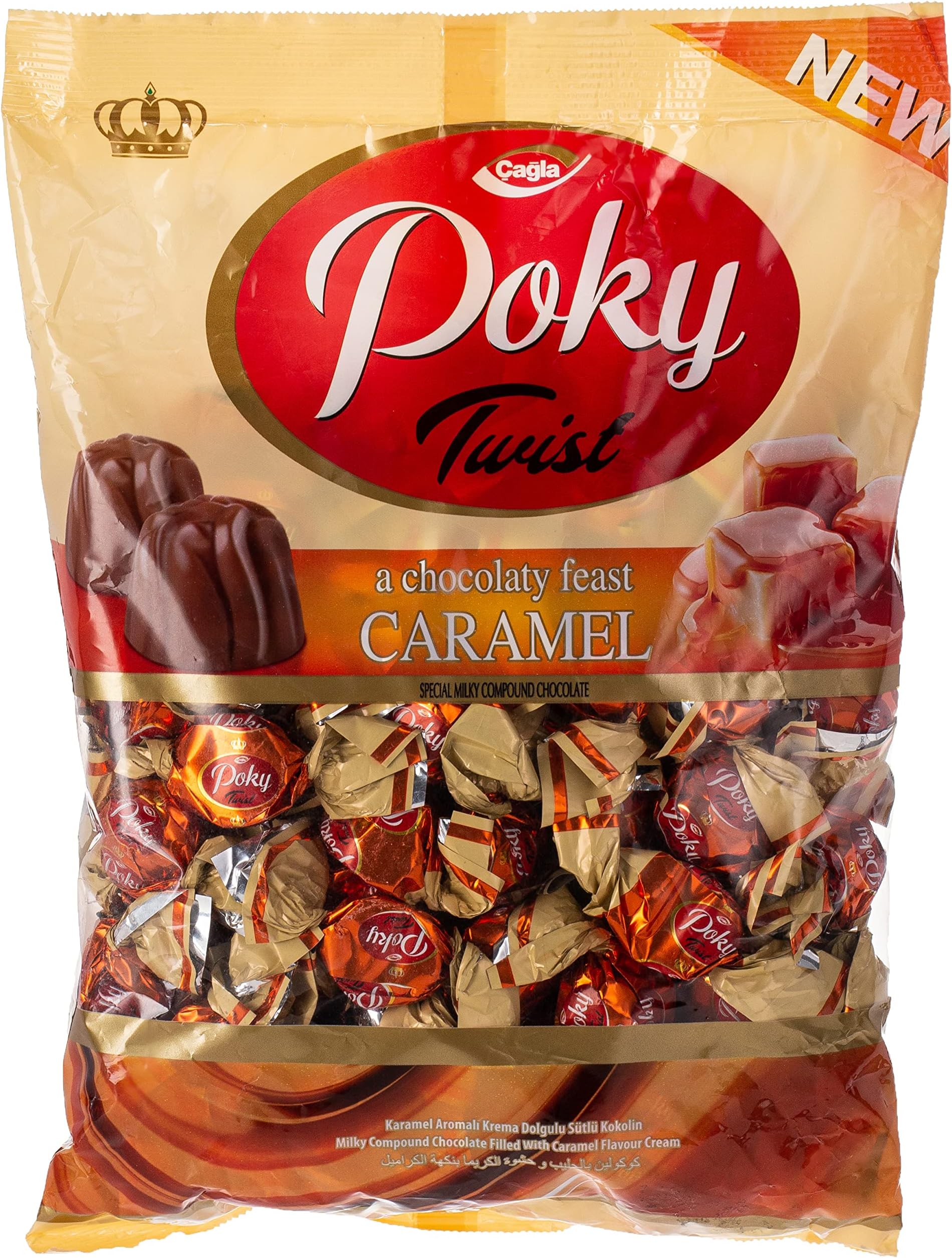 Cagla Poky Twist Caramel Delight Chocolate, 1 Kg