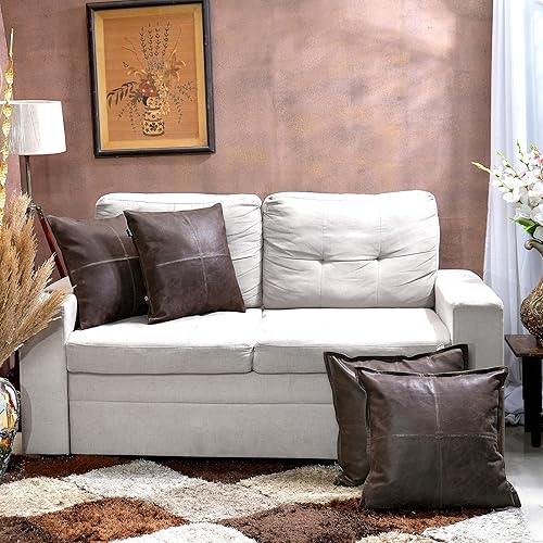 Miniatura 8 de KUIRMODA Funda de almohada de piel de cordero  Funda de cojín decorativa para sofá  Fundas para sala de estar y dormitorio, 22 x 22 pulgadas