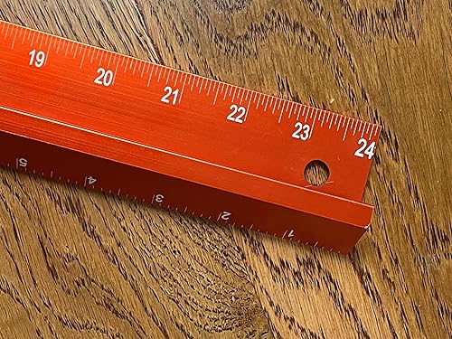 Miniatura 2 de Swanson SVE240 - Báscula de borde recto Savage de 24 pulgadas, no se daña, anodizada y grabada con láser