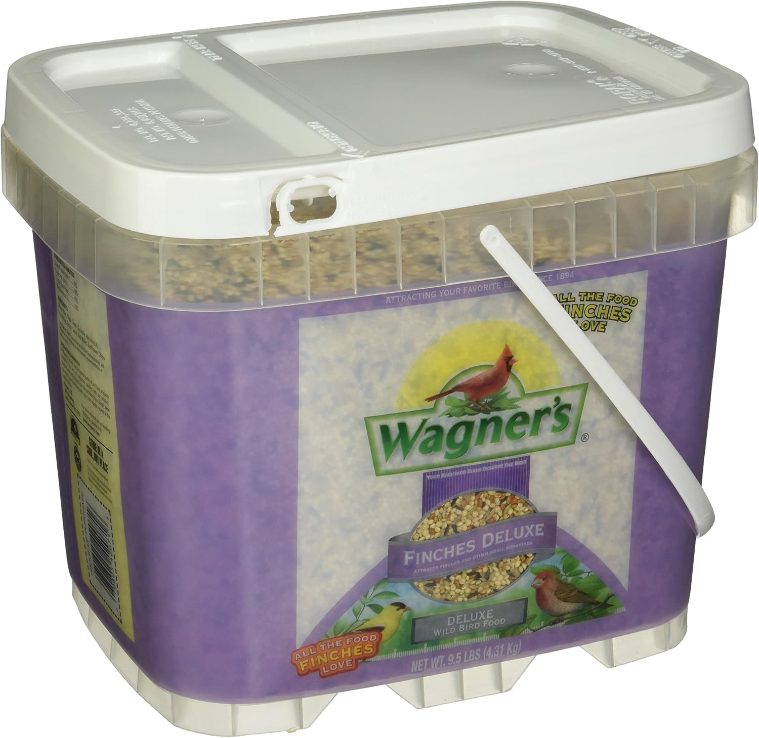 Wagner's 42071 Finches Deluxe Blend Wild Bird Food, 9-1/2-Pound Bucket