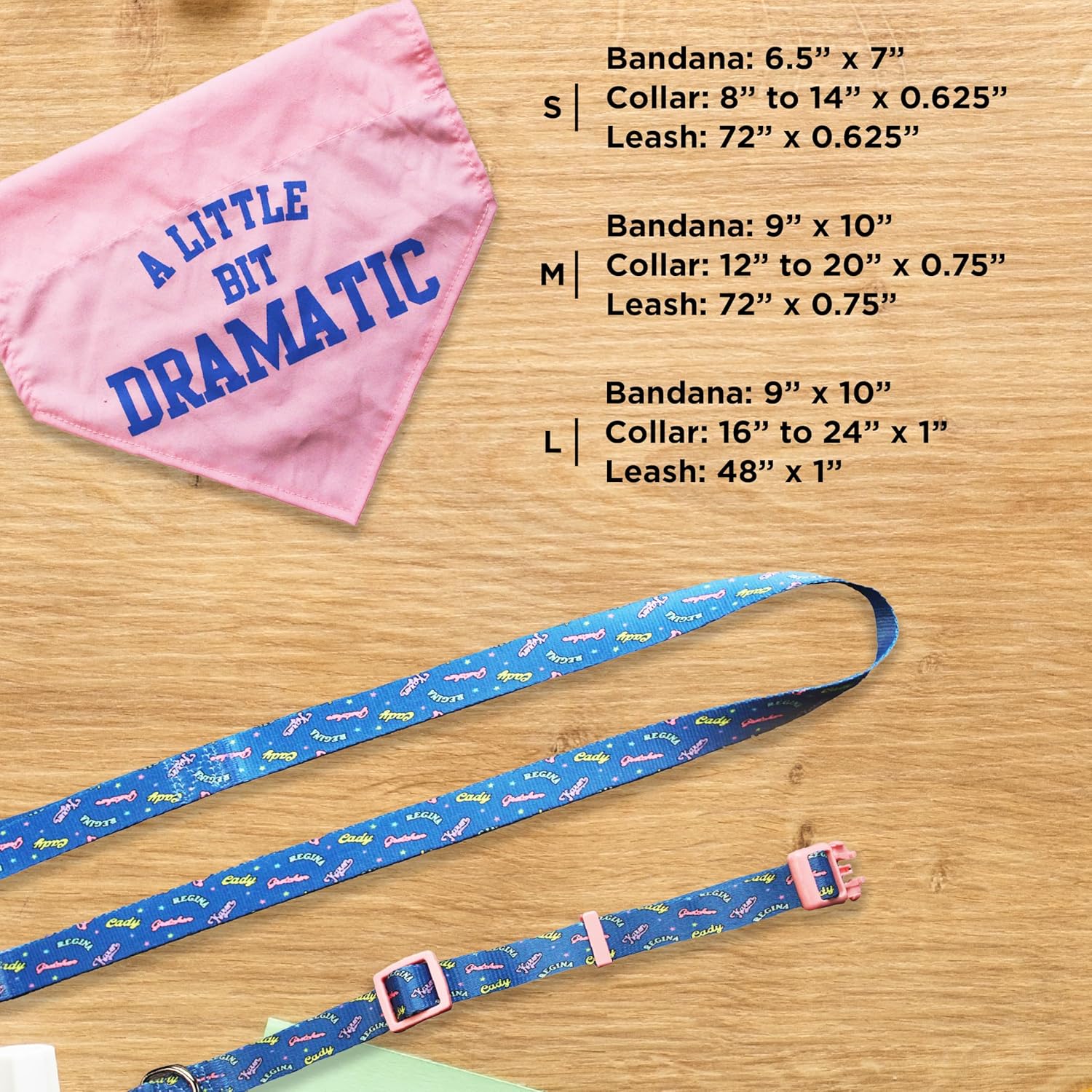 design LAB, Inc. Mean Girls Official Merchandise | Large Plush Toy and Leash Set for Large Dogs | Interactive Toys