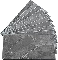 Vista 33 de Palisade Azulejos de vinilo entrelazados impermeables para salpicaduras de 22.8 x 7.31 pulgadas en mármol veneciano, sin juntas, fácil de instalar