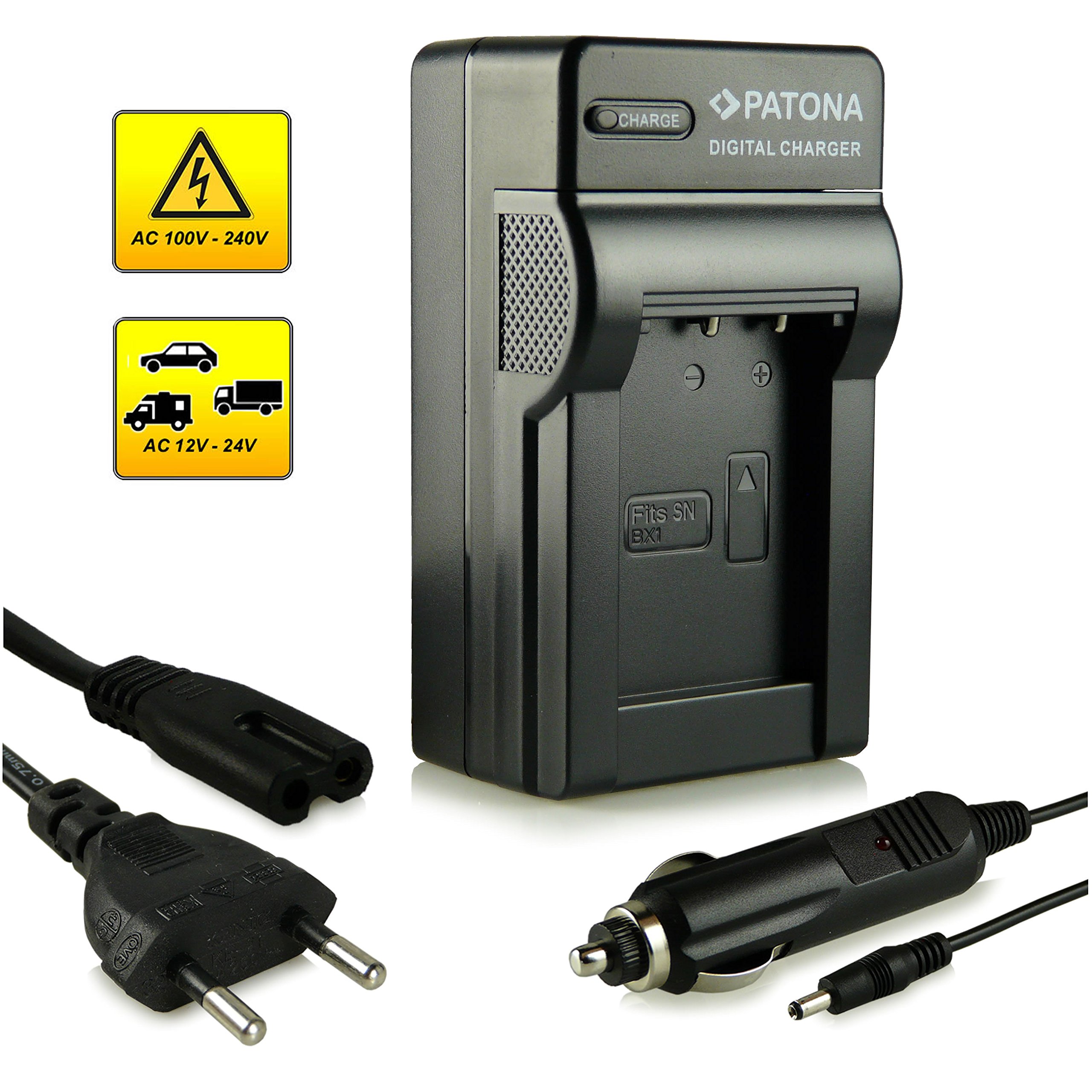 PATONA Akku NP-BX1 Mit Slim USB-C Ladegerät – Kompatibel Mit Sony RX100, HX50, HX300 & Mehr