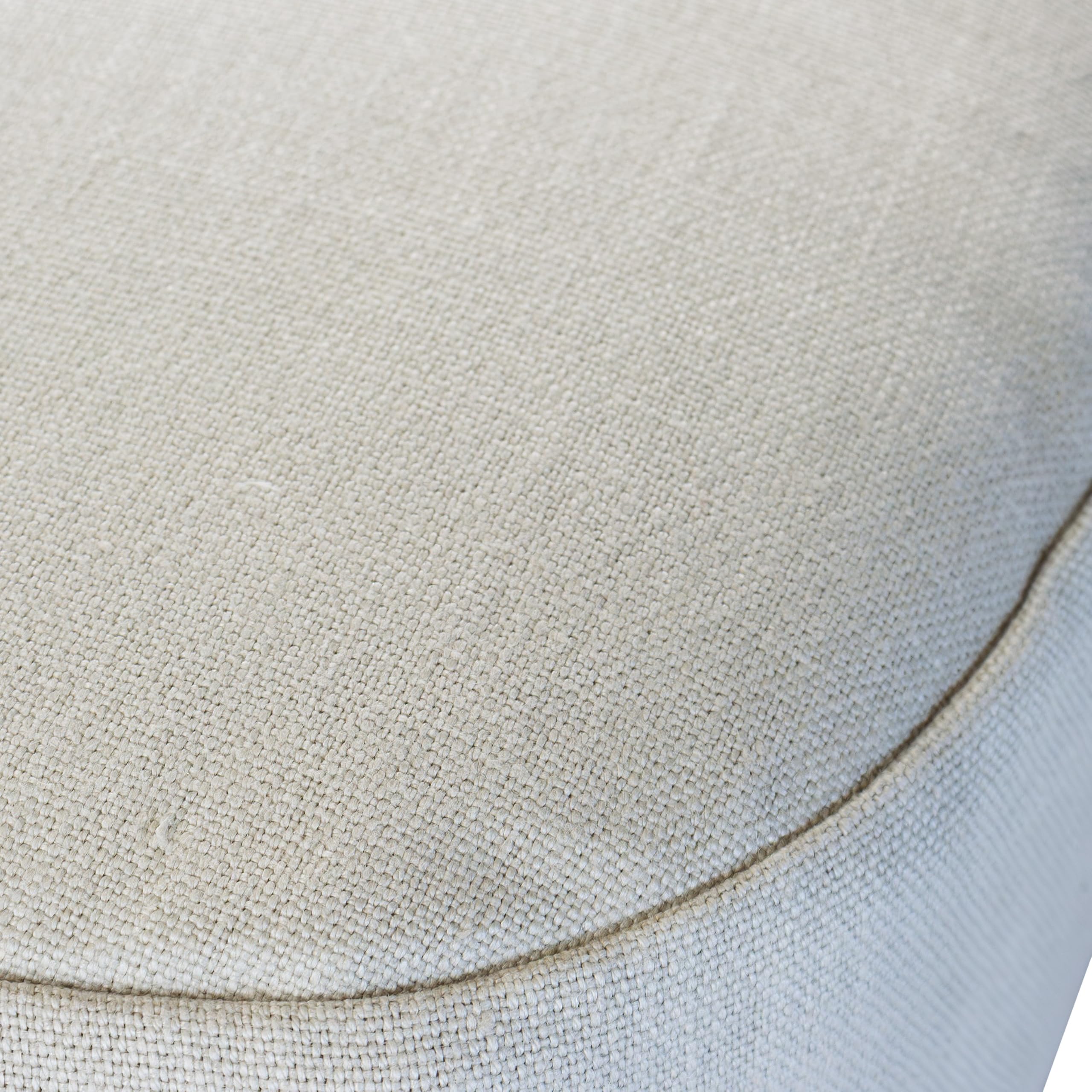 Cuccia per Cani in Memory Foam con Rivestimento in Lino e Fodera Silver Coolmax® – Comfort, Igiene e Stabilità Cuscino Ortopedico per Cani Antibatterica e Fondo Antiscivolo (Avorio, L 90x63 cm)