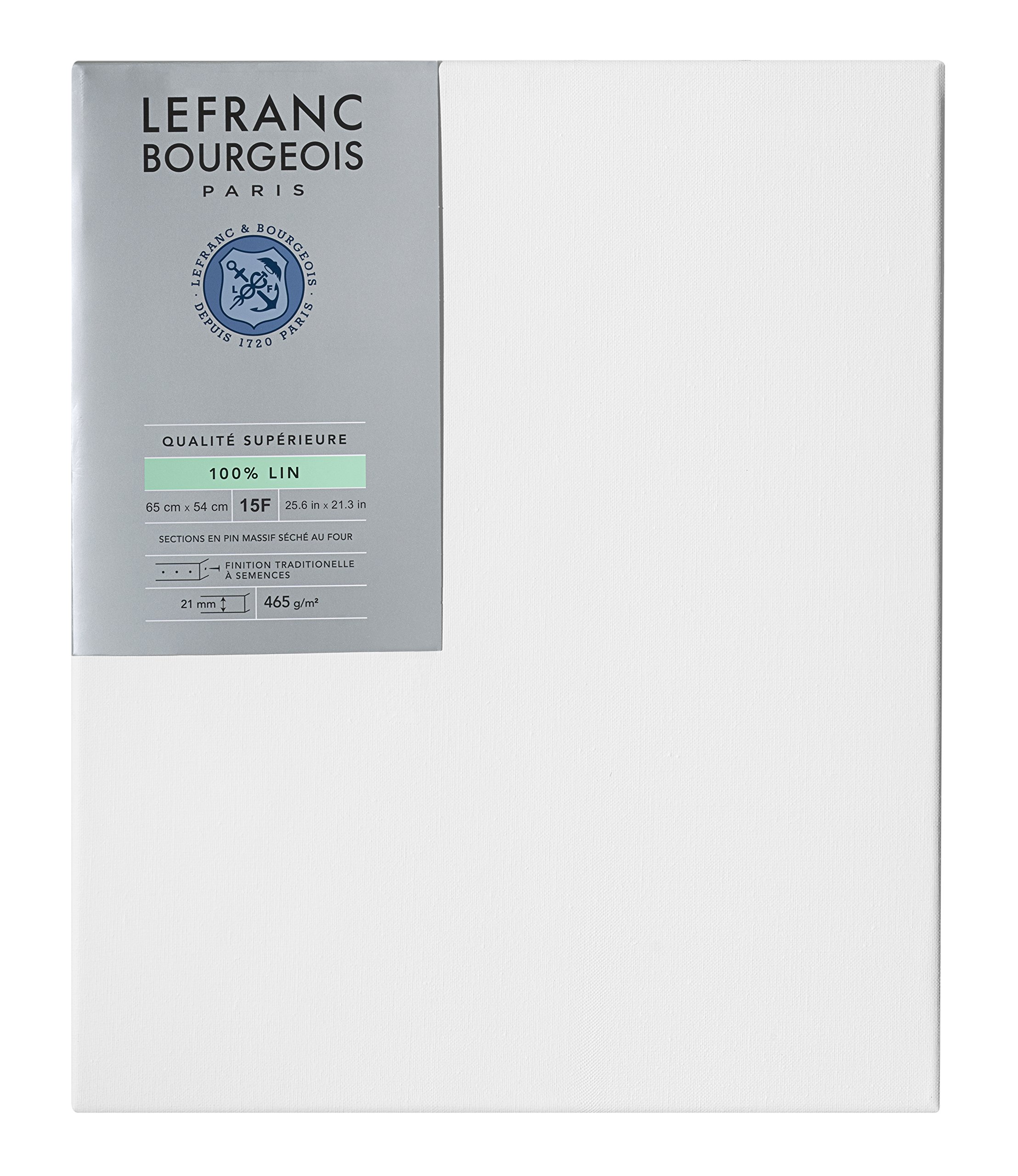 Châssis Toile Lin Lefranc Bourgeois 4F - Support Professionnel Pour Peinture à L'Huile Ou Acrylique