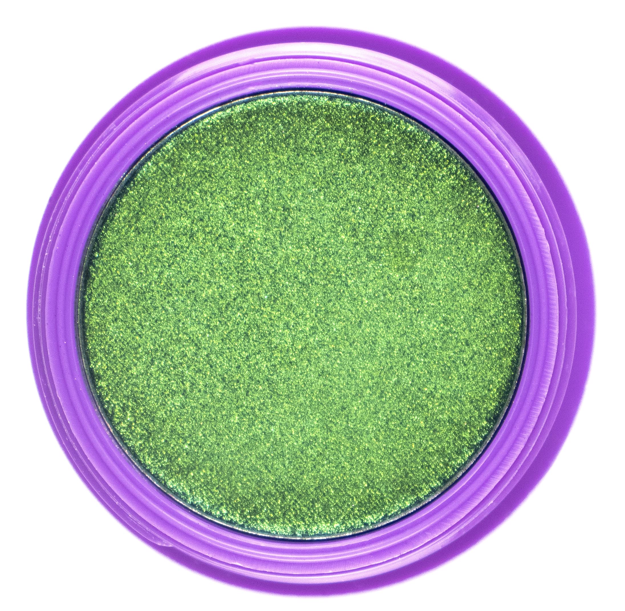 KRASH KOSMETICS Pigmento Duocromático - EVERYTHING YOU WANT - Sombra de ojos en polvo tornasolada - Cambia de color Verde Dorado - Sombra duocromo con brillo shimmer - Vegano y Cruelty Free