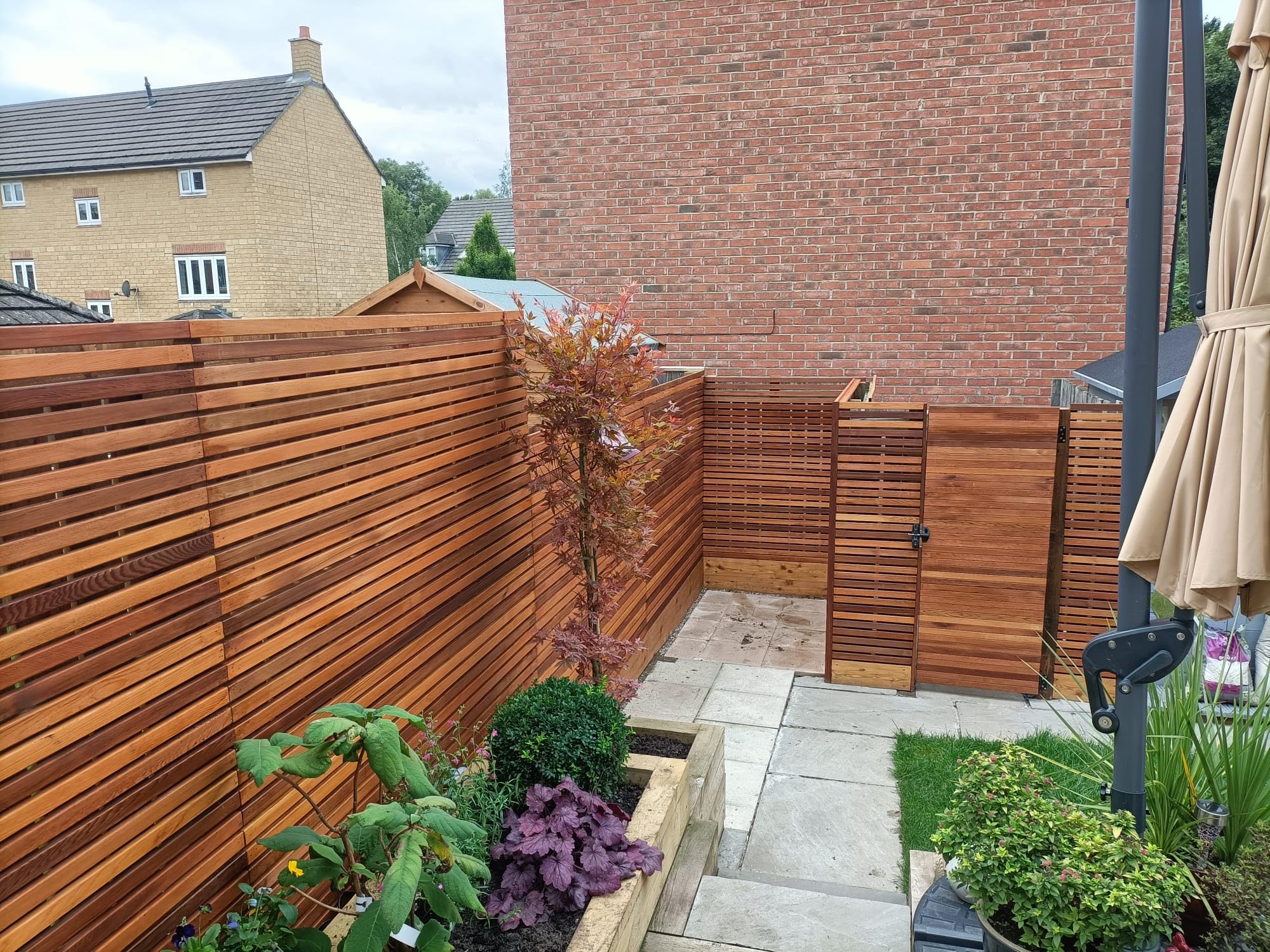Western Red Western Red Cedar Batten Screen (21 Pack) 0.80m2 Contemporary Fencing cladding 18x38mmx0.915mtr slats battens for Cedar Fence Panels…