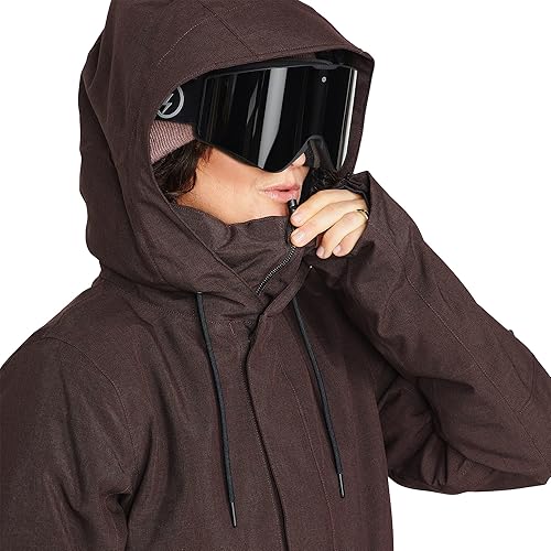Miniatura 8 de Volcom Sherwin - Chaqueta de invierno con capucha aislada para snowboard y esquí para mujer