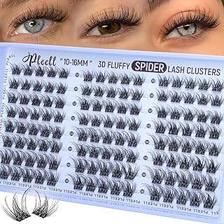 Natural Fluffy Lashes Clusters Invisible Band...