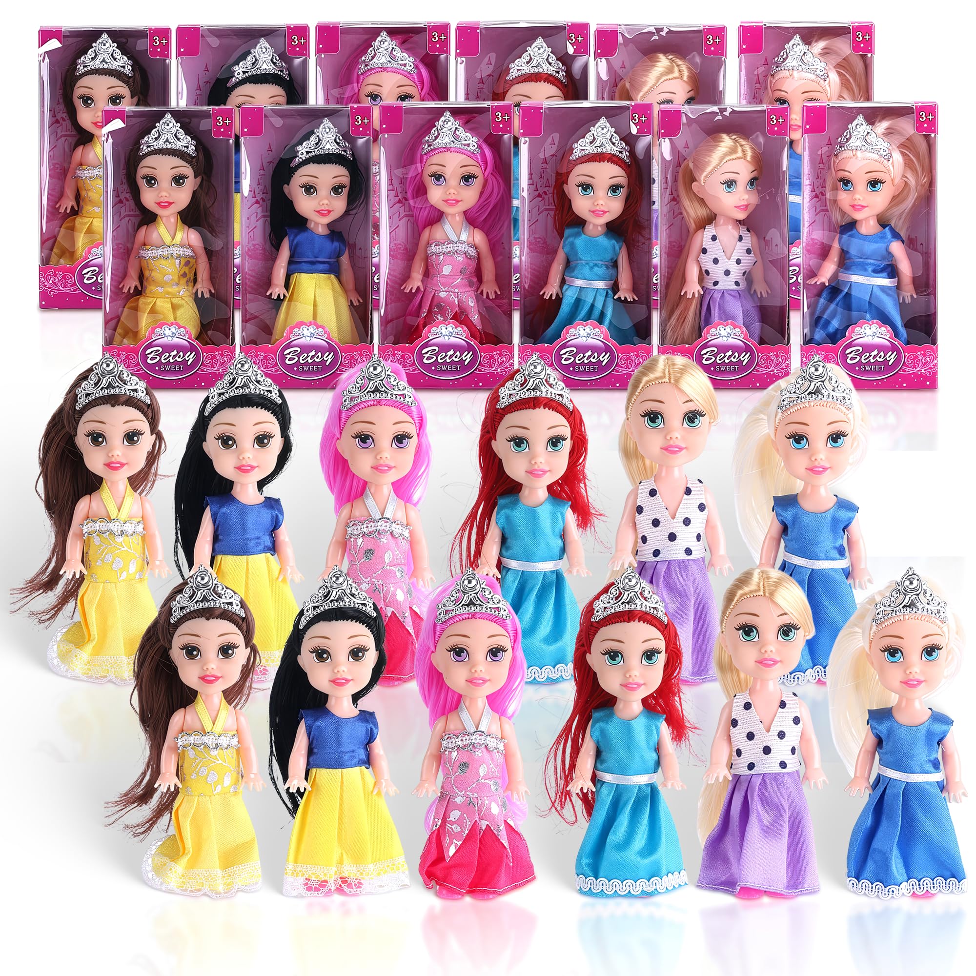 Amazon.com: Liberty Imports 12 Pack Little Royal Princess Dolls