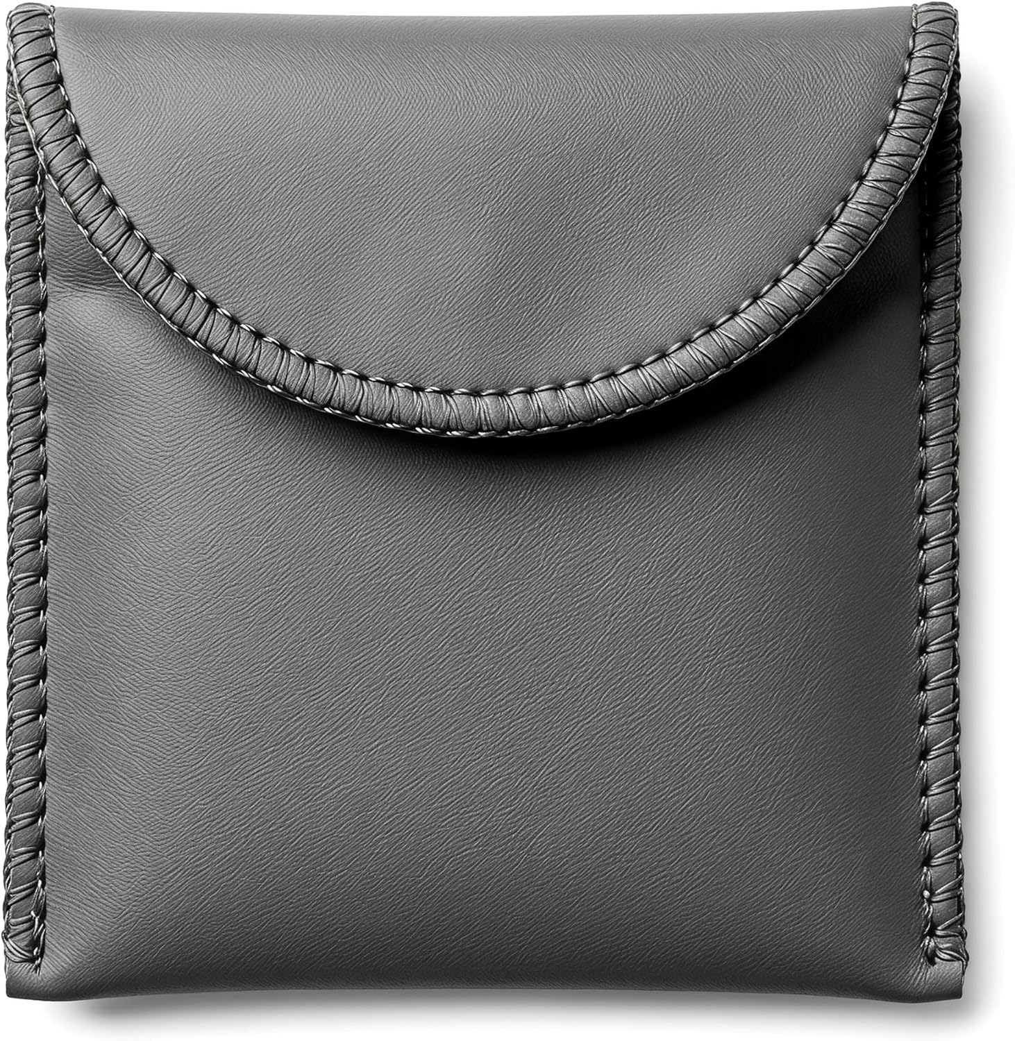Waterproof Hearing Aid Case Small Pouch Black PVC Hearing Aid Travel Case for Hearing Aids and Battery Holder Accessories, 3.31 x 3.31 x 0.58 inches, 1 Pc