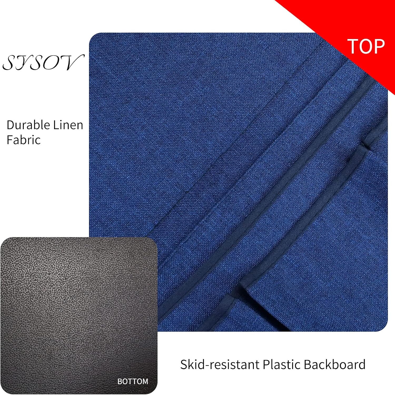 Bedside Caddy Bedside Storage Organizer Magazine Phone Tablet iPad Remote Holder, Organizer Caddy for Home College Dorm Bed, Sofa, Bunk Bed (Classic Blue) - Image 2