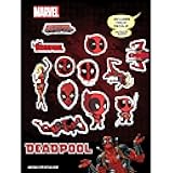 Marvel Deadpool Vinyl Decals - Set of 12 Deadpool Vinyl Car Stickers for Window Truck Bumper Laptop Tumbler Cup Cell Phone Marvel Licensed