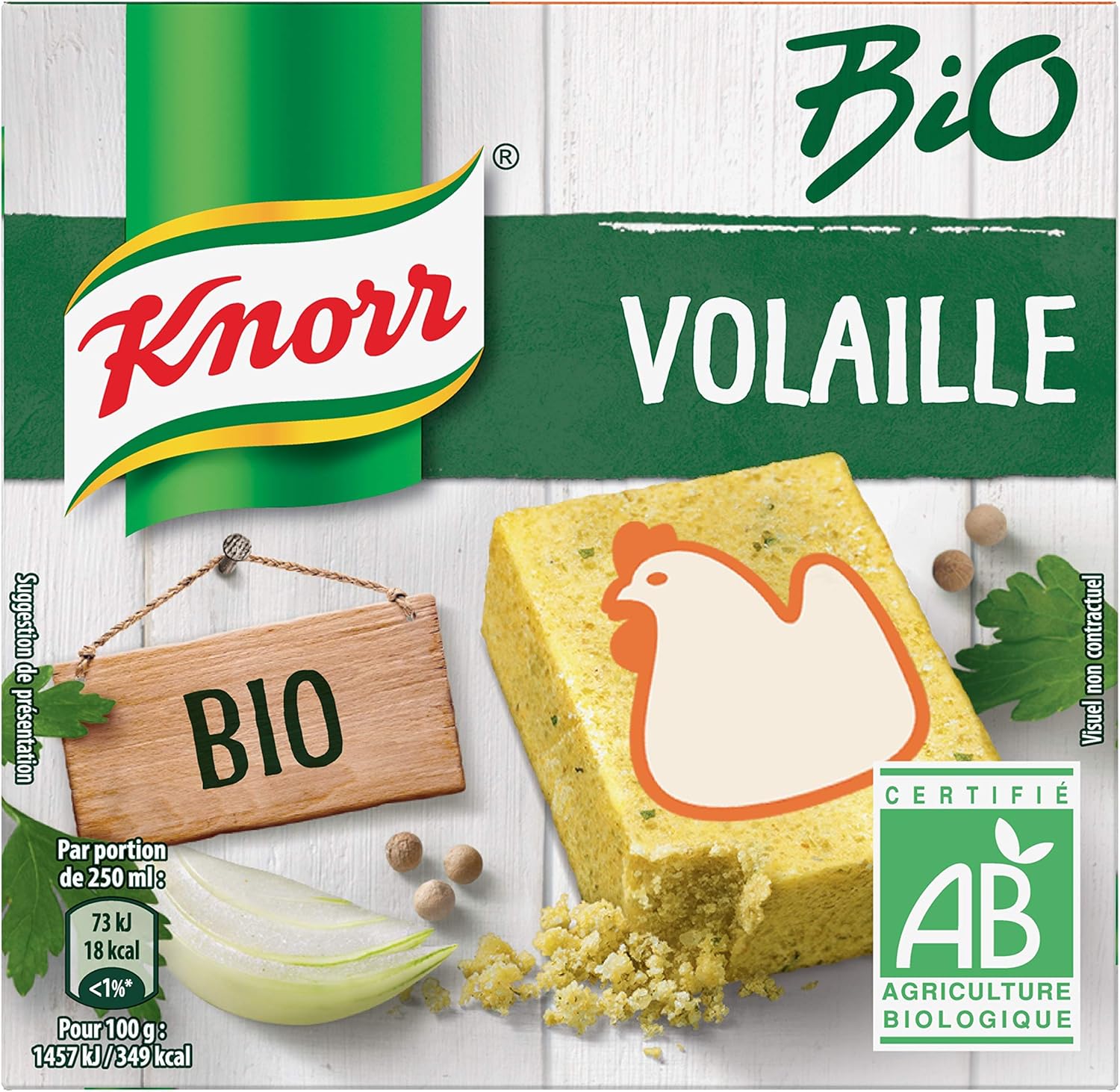 Knorr Bio Bouillon Poule Cubes Amazon.fr Epicerie