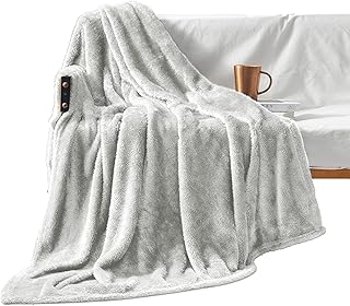 Exclusivo Mezcla Plush Fuzzy Fleece Throw Blanket Extra Large, Super Soft, Fluffy and Warm Blankets for Couch, Bed, All Se...