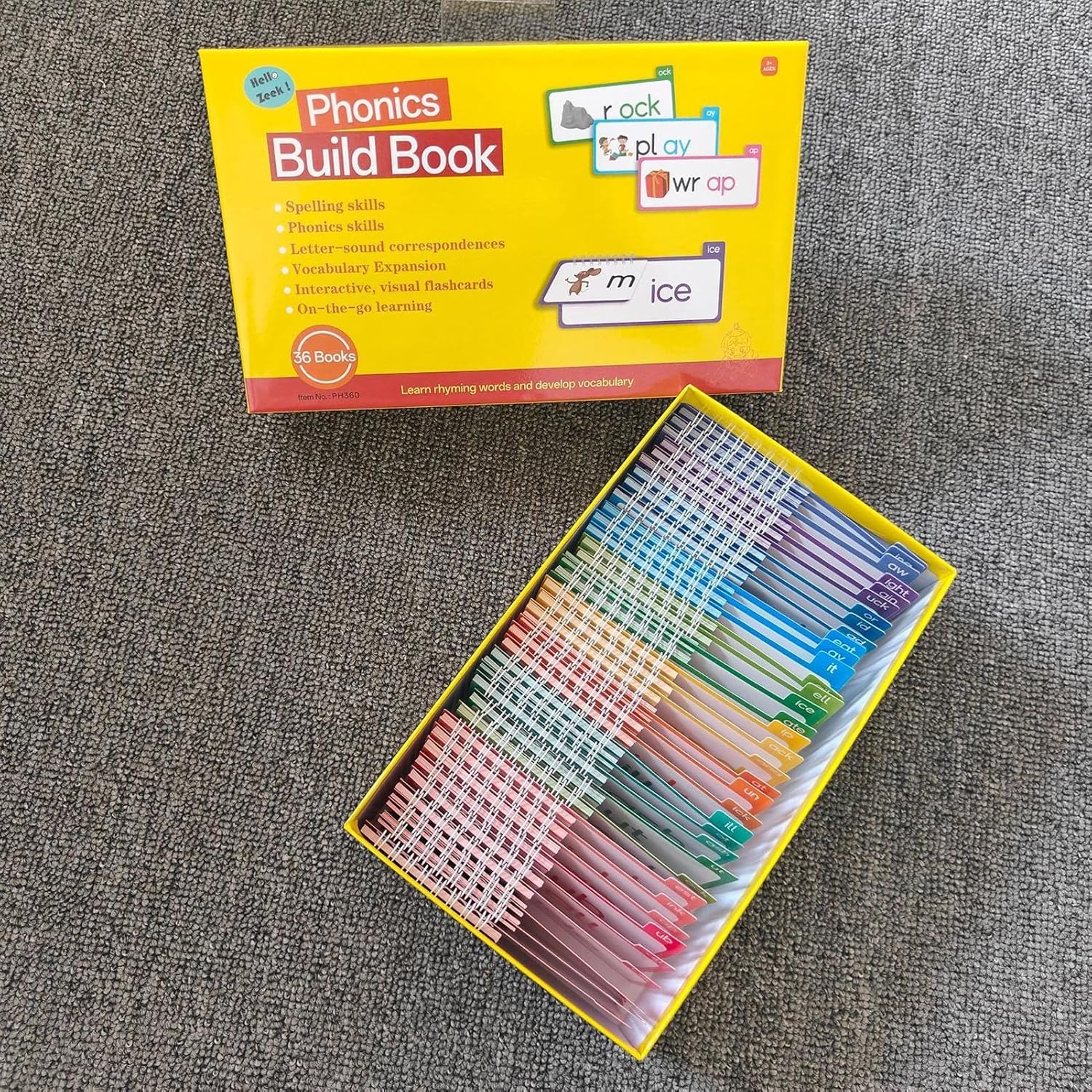 Word Family Build Book、読書改善用品 | 読書と韻の本 - 男の子 女の子 幼稚園 未就学児 教師 教室活動