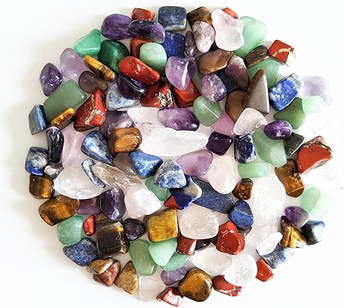 Miniatura 2 de Cristal natural 7 piedras de chakras de cuarzo rosa amatista jaspe lapislázuli ojo de tigre de jade para cristal energía curativa meditación reiki