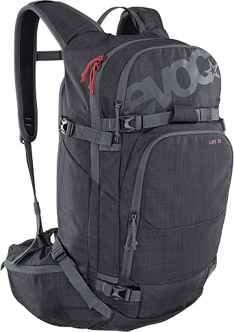 EVOC LINE 30 all-mountain rucksack (NEURALITE SYSTEM, ski rack, separate avalanche compartment with emergency plan, easy-access main compartment, BODDY HUGGING)