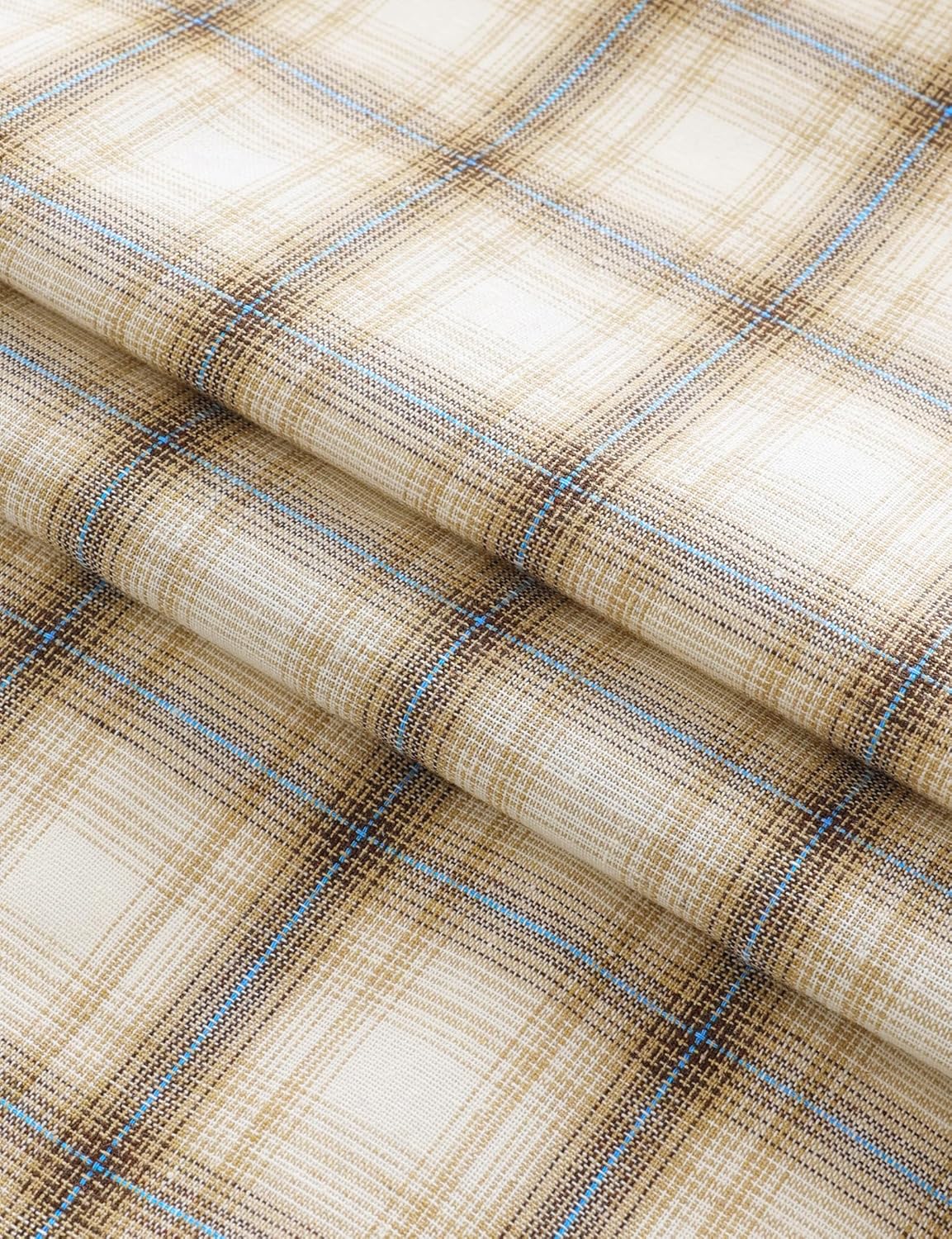 JOGAL Mens Plaid Button Down Shirts Mens Short Sleeve Western Shirts Two Pocket Regular Fit Mens Button Up Casual Shirts - Image 2