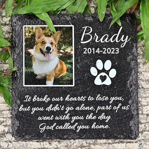 Regalos conmemorativos para mascotas para perros, piedra conmemorativa personalizada para mascotas, regalos de pérdida de perros, regalos de pérdida