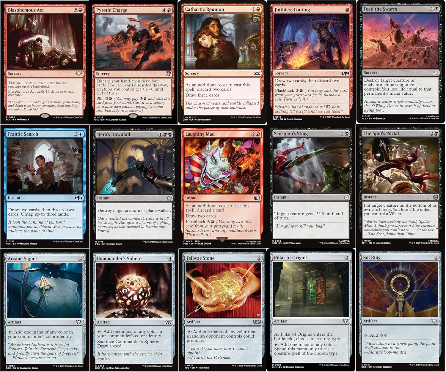 MTG Decks & More Compatible with Magic: The Gathering: Spider Commander Deck - Norman Osborn Villains - Grixis Blue Black Red - EDH cEDH - 100 Card - Custom MTG Deck - Very Strong!