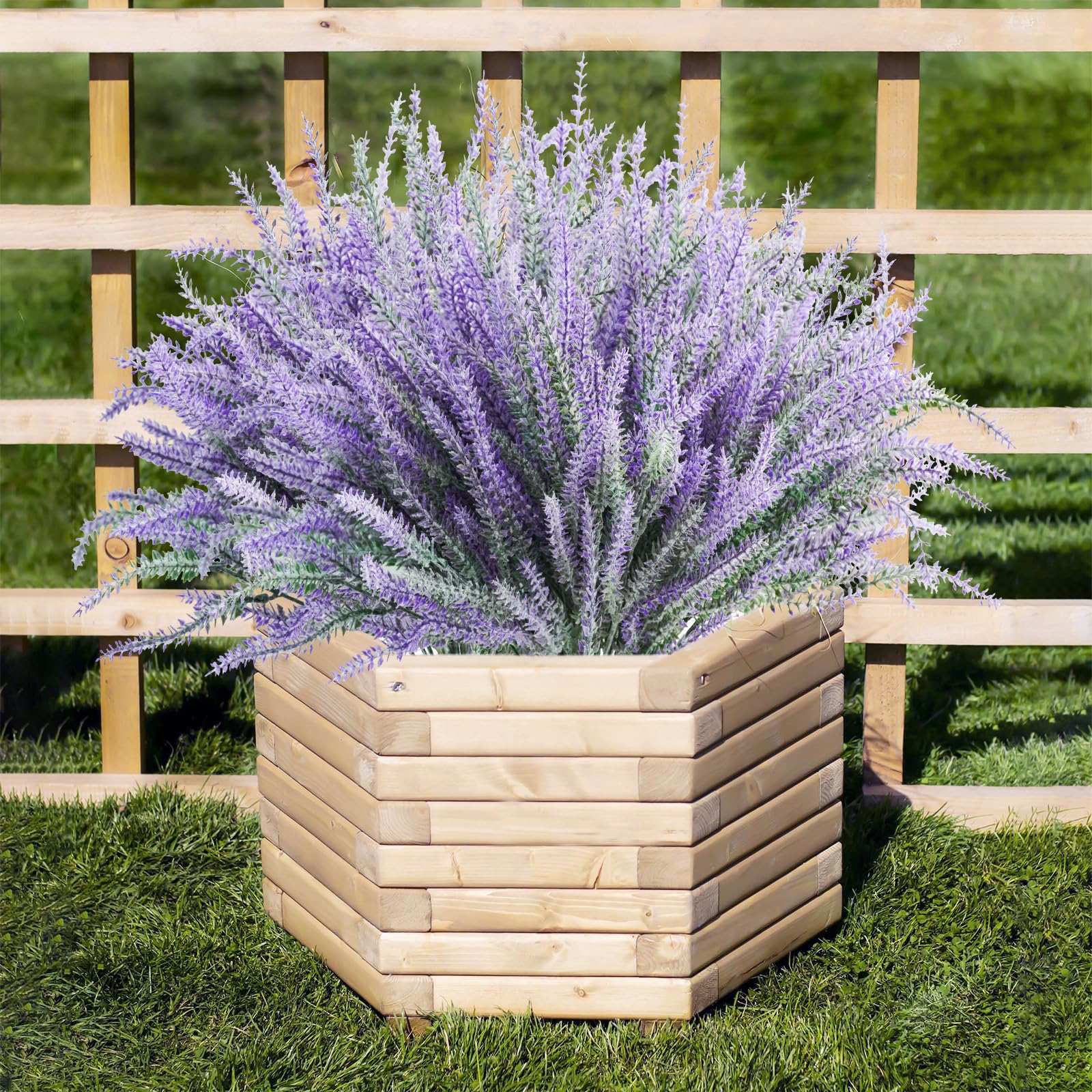 Amazon.de: Agusbagli Knstliche Lavendel-Blumen, 12 Bndel, violette  Kunststoffblumen, UV-bestndig, Outdoor-Pflanzen, knstlicher Lavendel,  Stiele fr Garten, Tafelaufstze, Veranda, Heimdekoration