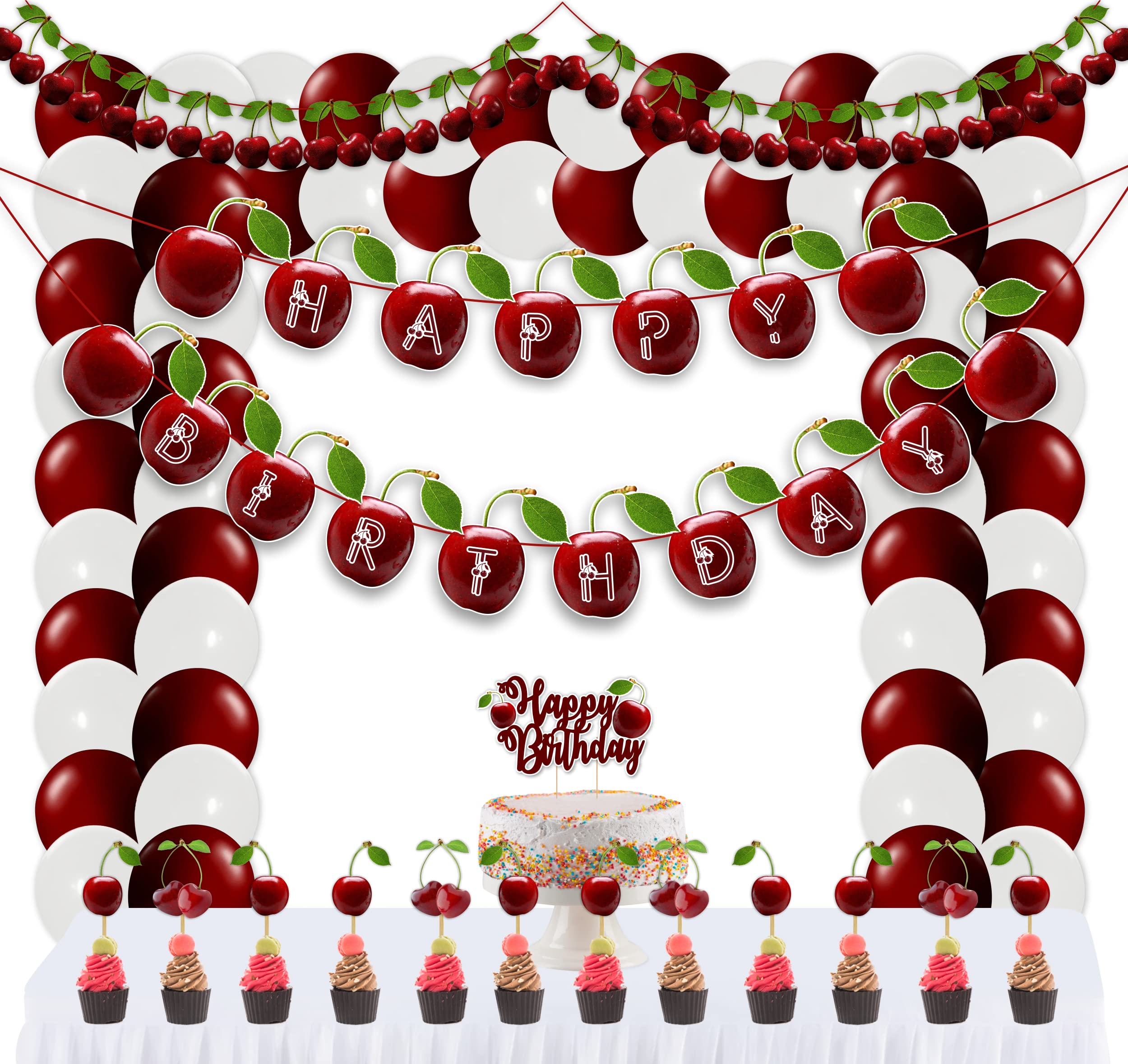 Seyal® Cherry Theme Birthday Party Supplies