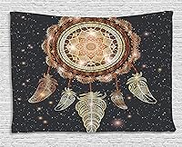 Vista 216 de Ambesonne Tapiz de naturaleza, silueta de oso salvaje en el bosque de la selva en la noche oscura, ilustración para colgar en la pared para Verde