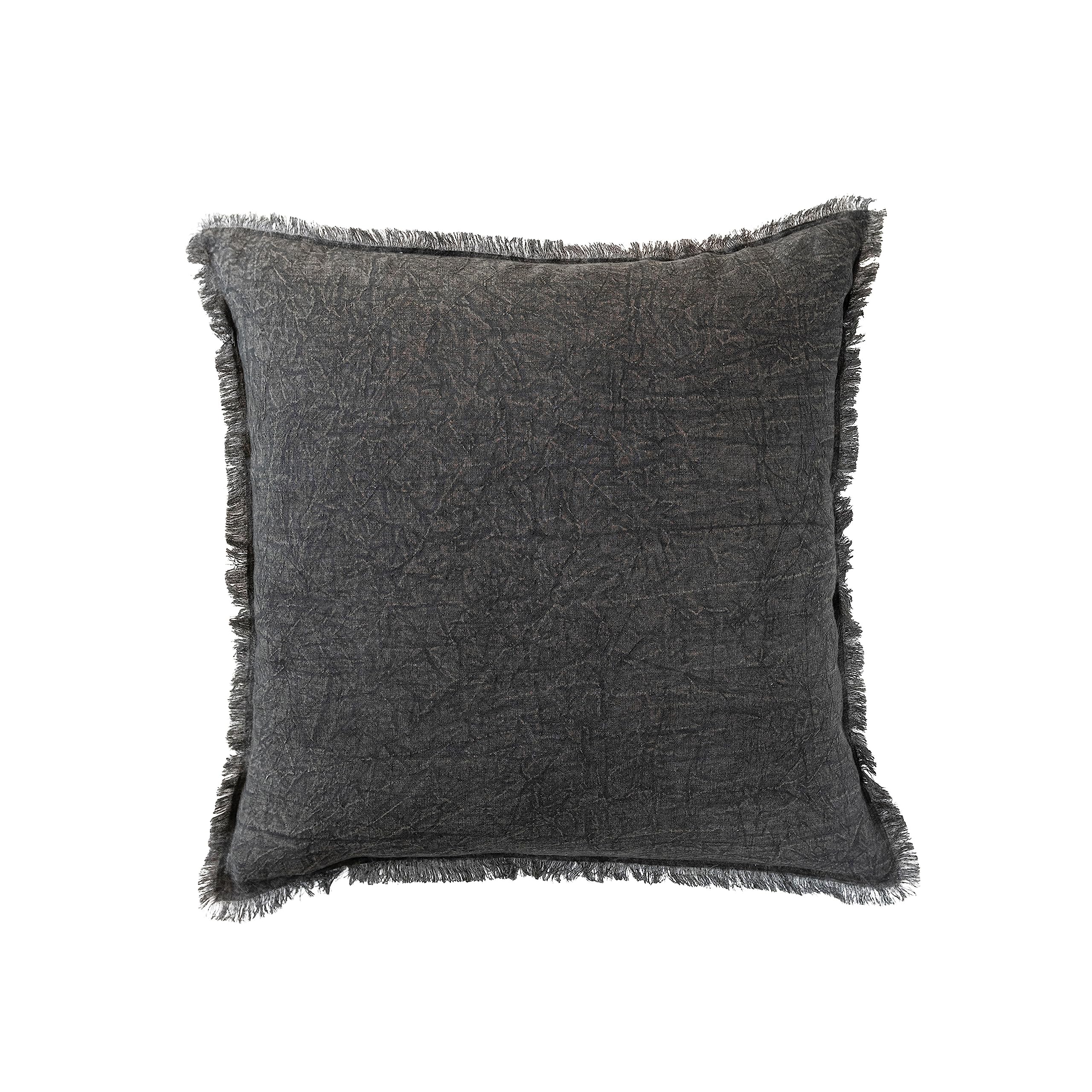 Amazon.com: Creative Co-Op Square Stonewashed Linen Pillow with