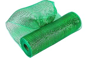 Luxurious Mesh Ribbon In Emerald Green By MEEDEE: 10 Yards Of Elegance...
