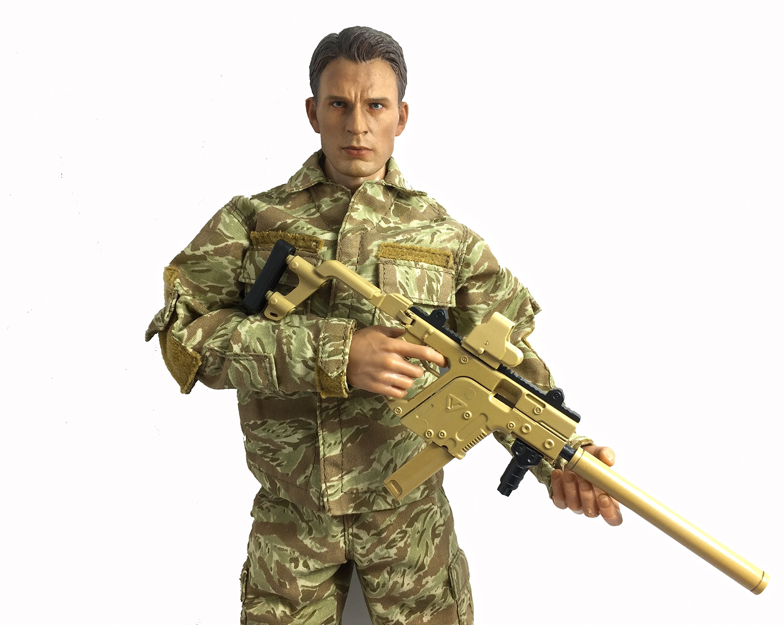 1/6 Scale Custom Made Desert Kriss Vector Submachine Gun Miniature Toy