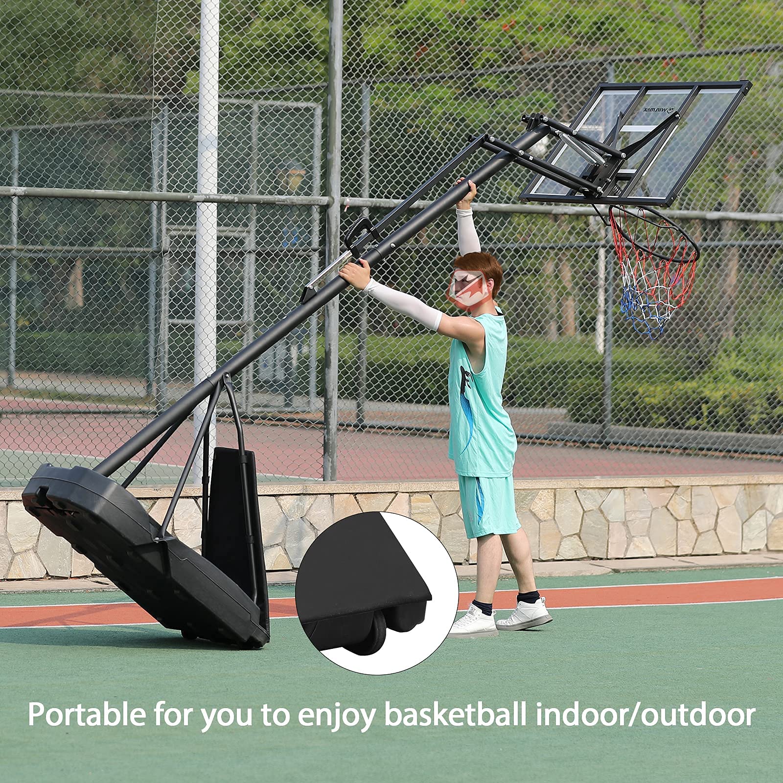 Buy WIN.MAX Portable Basketball Hoops & Goal Outdoor Basketball