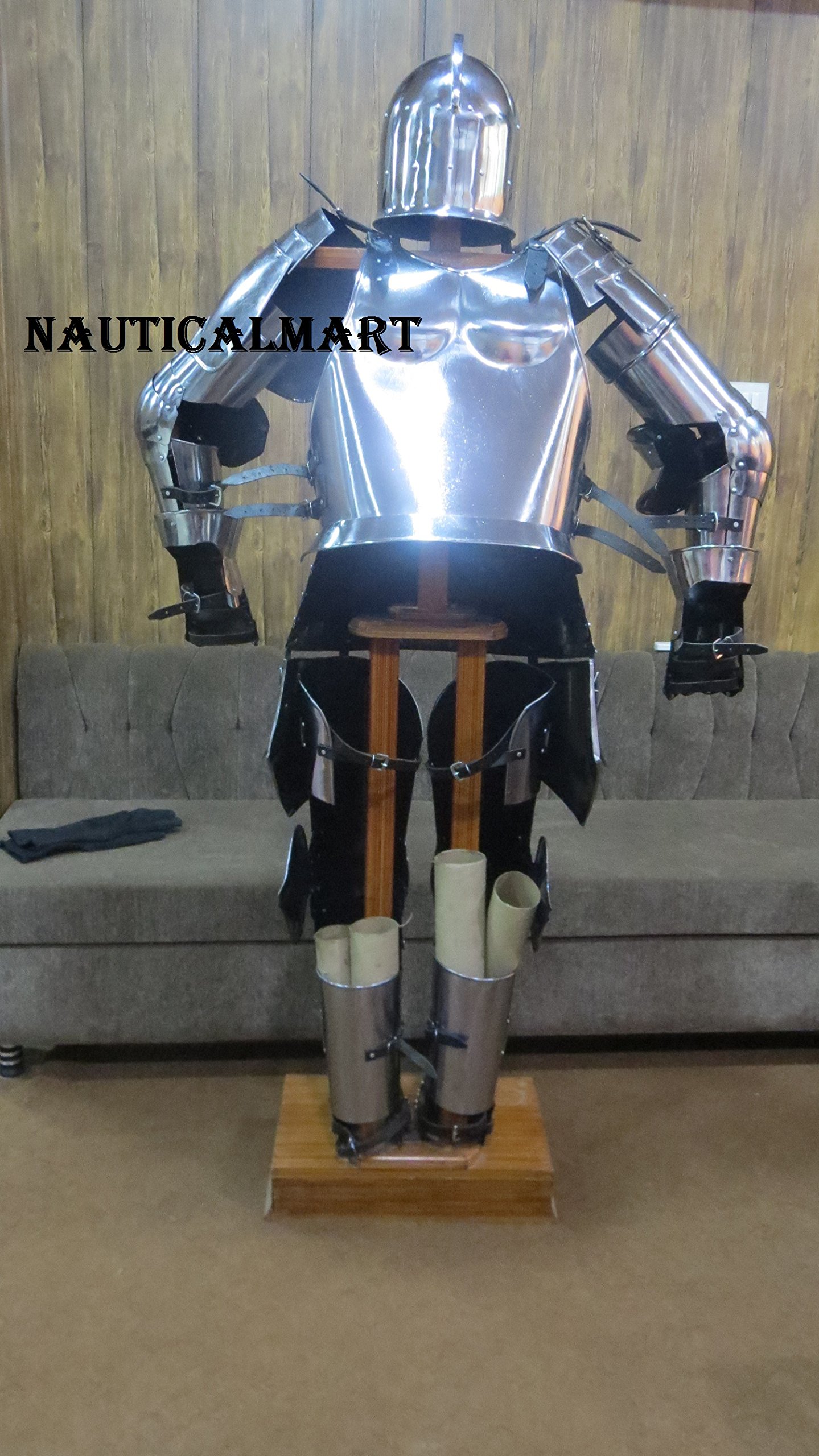 NauticalMart Renaissance Armor Medieval Wearable Knight Full Suit of Armor