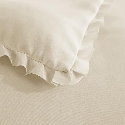 Miniatura 10 de Feather and Loom - Manta alternativa con borde con volantes (rosa claro, individual)